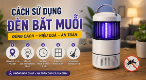 cách sử dụng đèn bắt muỗi
