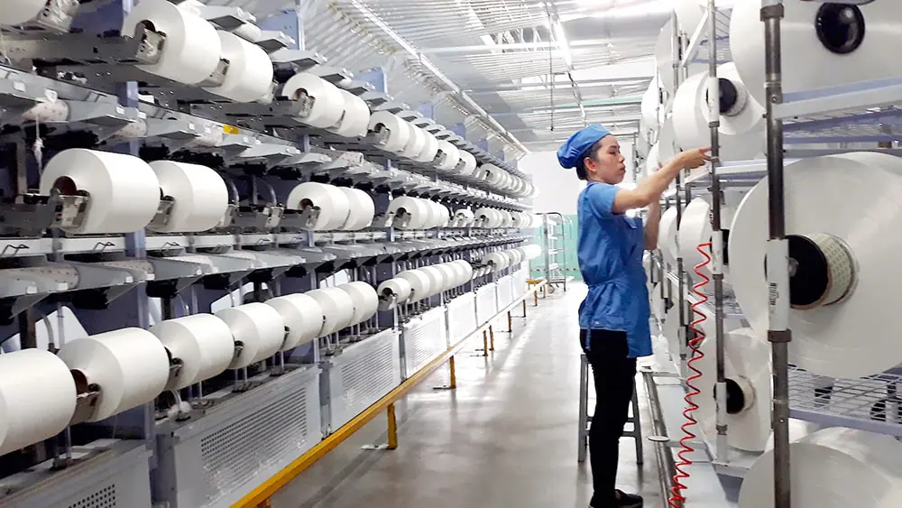 một cơ sở sản xuất khăn mặt