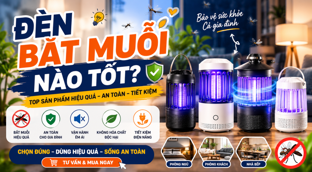 đèn bắt muỗi nào tốt